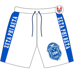 Zeta phi Beta sorority PB กางเกงขาสั้นผ้าฟลีซผ้าคอตตอนแนวกรีกสำหรับผู้หญิง - Product Image 6