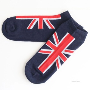 Drapeau britannique cheville chaussettes personnalisé royaume-uni coupe basse coton chaussettes avec Logo ODM pour hommes femmes Souvenir cadeaux en gros usine approvisionnement - Product Image 2