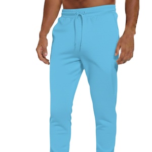 Pantalones de chándal informales para hombre, pantalones transpirables de mezcla de algodón con bolsillos laterales, ropa deportiva y de salón, pantalones de chándal - Product Image 2