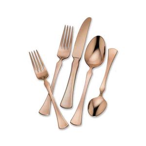 Juego de cubiertos de acero inoxidable con mango de mármol blanco, nuevo diseño elegante e informal - Product Image 4