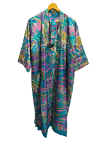 Pure soie Sari Kimono léger Vintage Sari Robe doux plage Robe de soirée indien à la main Kimono en soie