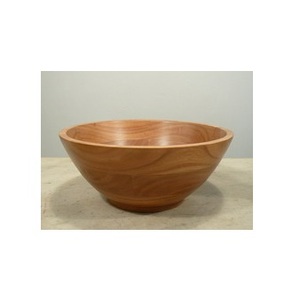 Design moderne Meilleure Vente Bol de Service en Bois de Bambou de Forme Élégante pour Salade de Riz Soupe Alimentaire Bol de Service en Bois - Product Image 4