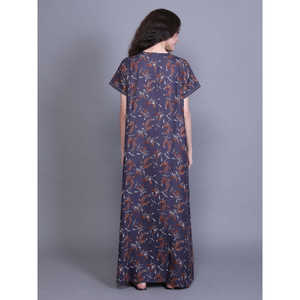 Conjunto de Bata de Noche de Manga Corta Estampada con Bolsillo Lateral y Bordado en el Cuello, Tejido Suave, para Novias, ODM Personalizable con Cordón Ajustable - Product Image 2