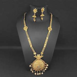 Kriaa Brown Pierre autrichienne et collier de perles ensemble Fine Jewelry 1109868A - Product Image 1