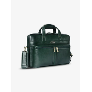Sac pour ordinateur portable en cuir véritable intemporel, fabriqué à partir de cuir 100% pur, avec une structure élégante et un intérieur bien organisé - Product Image 1
