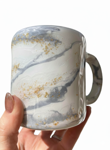 Mug à café en résine écologique de qualité supérieure, logo personnalisé, taille et motif, design minimaliste, utilisation domestique, vaisselle, cadeau - Product Image 2