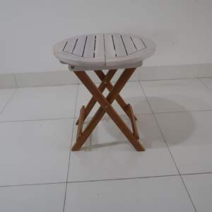 Cómoda mesa de centro redonda moderna de madera maciza con color y tamaño personalizables - Product Image 5