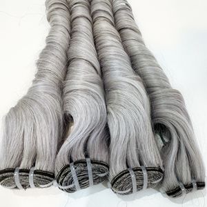 Paquets trame rebondissant couleur grise cheveux 100% extensions de cheveux humains cheveux humains vietnamiens avec prix de gros - Product Image 5