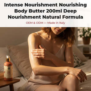 Burro Corpo Nutriente Intenso 200ml, Formula Naturale Profondamente Nutriente con Funzione Schiarente, RedMoringa Italia, OEM Etichetta Privata - Product Image 2