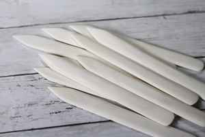 Carpeta de hueso doblado de alta calidad india, herramienta Artesanal de cuero, herramienta plegable de cuero Premium con carpetas de hueso - Product Image 2