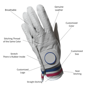 Guantes de golf de cuero genuino personalizados de alta calidad Cabretta transpirable para Mujeres Hombres EOM aceptado Fabricación de Indonesia para deportes - Product Image 5