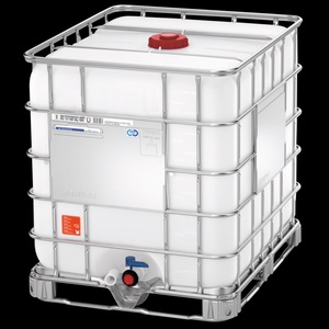 Nouveaux conteneurs IBC en HDPE noir de 1000 litres sur palettes en acier avec finition thermolaquée Garantie de 5 ans En stock - Product Image 5
