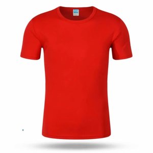 Dernière conception en gros de couleur unie à manches courtes motif imprimé personnalisé uni 100% coton t-shirt pour hommes - Product Image 4