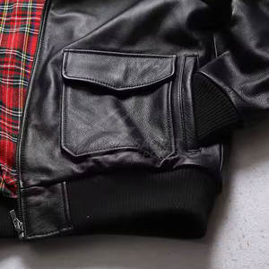 Chaqueta de bombardero de cuero transpirable con estilo ligero Chaqueta de invierno para hombre más vendida de calidad premium hecha en Pakistán - Product Image 6