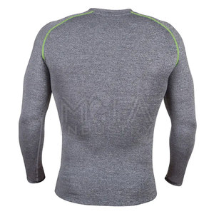 Camiseta de Compresión Deportiva Personalizada de Alta Calidad para Hombre, Transpirable, de Secado Rápido, Spandex/Poliéster en Pakistán - Product Image 3