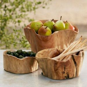 Cuenco de Madera Artesanal Versátil para Frutas o Ensaladas, Estilo Vintage Rústico de Alta Calidad - Product Image 4