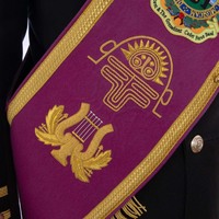 Vente en gros de ceintures et écharpes en aluminium de qualité supérieure entièrement brodées pour uniformes de cérémonie