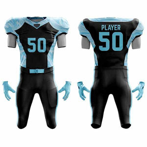 Uniforme de football américain sur mesure 100% polyester vente chaude équipe porter concevoir votre propre avec des manches courtes - Product Image 4