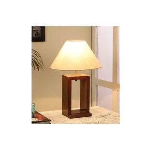 Mais recente design lâmpada De Madeira Decorativo Fabricante E Exportador Personalizado Lâmpada De Mesa De Madeira ao menor preço