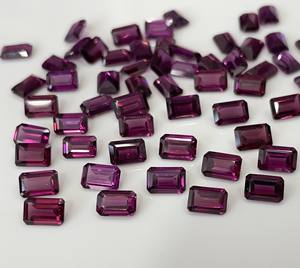 Grenat rhodolite rose naturel octogone 4x6mm grenat rhodolite rose à facettes en vrac pierre précieuse de qualité supérieure - Product Image 3