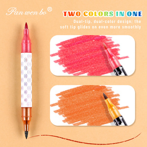 Lot de 36 marqueurs métalliques scintillants, 72 couleurs, double pointe, effet pailleté, <span class=keywords><strong>pour</strong></span> cartes et loisirs créatifs - Product Image 2