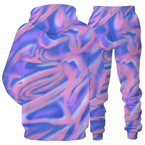New Arrival OEM Custom Tracksuit Men Sport Wear All Over Sublimation Track Suit Hoodie - Product Image 2