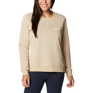 Mehroon-Sweat-shirt à col rond surdimensionné en coton brodé personnalisé pour femmes, coupe-vent, design uni - Product Image 6