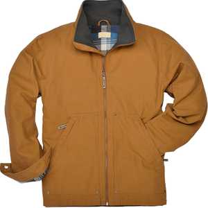 <b>Washed</b> Duck Flannel <b>Lined</b> Work Jacket Crafted From Durable <b>Washed</b> Duck Fabric This Jacket Offers Rugged Reliability and comfort - Product Image 1