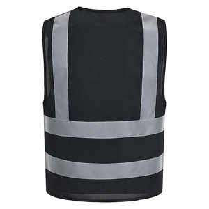 Logo personnalisé gilet de travail réfléchissant impression en gros haute visibilité avec poches fermeture éclair Construction gilet de travail réfléchissant personnalisé - Product Image 5