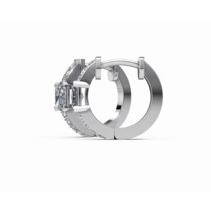 Aros de Diamantes Radiantes Eternos, Oro de 9 KT, 14 KT, 18 KT, Corte Redondo, Joyería Cultivada en Laboratorio, Proveedor Mayorista OEM B2B para Exportación - Product Image 2