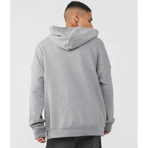 450 GSM sweats à capuche couleur gris chiné Style doux Style porter mode basique marque personnalisée Logo en gros marque privée à capuche - Product Image 4