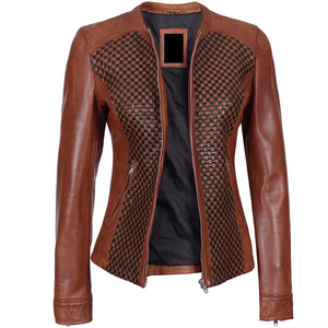 Chaqueta de Moda para Mujer, Chaqueta de Cuero, Abrigos de Invierno para Mujer, Chaquetas de Cuero PU de Alta Calidad Resistentes al Viento para Motocicleta - Product Image 6
