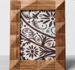 Marco de fotos de madera de Acacia hecho a mano fotografía de boda decoración de hogar y oficina foto colgante de pared marco de madera - Product Image 6