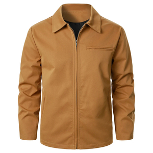 <b>Jacket</b> for Men Stylish Coats <b>Zip</b> <b>up</b> <b>Jacket</b> With Back Printing Men's Denim <b>Jacket</b> - Product Image 4