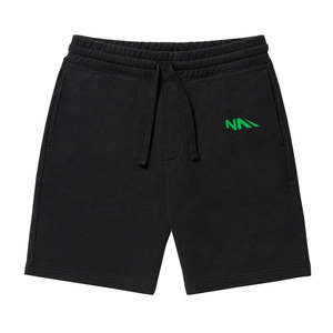 Vente en gros de shorts pour hommes de couleur noire solide 100% polyester vêtements de rue respirant Offre Spéciale taille élastique logo personnalisé - Product Image 1