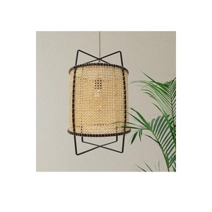 hot selling Modern Style New Design Hand weaving Hanging Round <b>Ball</b> Industrial Vintage Creative Design Rattan Lamp - Product Image 4