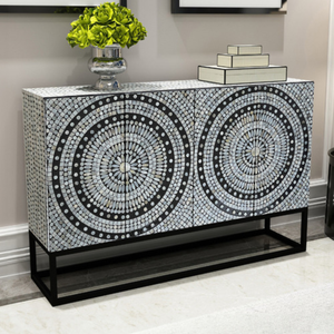 Fabriqué à la main moderne nacre 2 portes buffet de cuisine armoire prix de gros fabriqué au Vietnam usine - Product Image 5