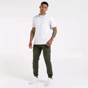 กางเกงจ็อกเกอร์สำหรับผู้ชายกางเกงวิ่งใส่สบายผ้าระบายอากาศได้ดีดีไซน์ทรงตรงเอวกลางใส่ได้ทุกวัน - Product Image 1