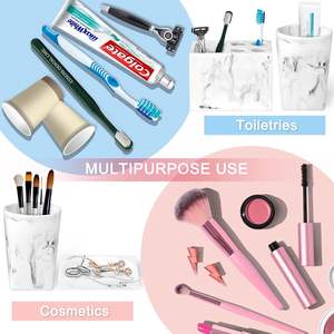 Accessoires de salle de bain d'art en résine les plus tendances Ensemble durable et fiable Cadeau parfait pour les salles de bain - Product Image 4