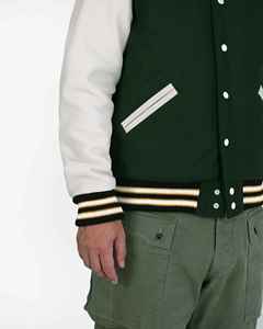Design personnalisé flambant neuf 2025 vente chaude Patch broderie Letterman veste collège porter Baseball cuir manches veste pour hommes - Product Image 6