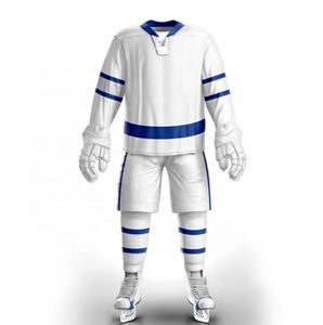 Uniforme de hockey sobre hielo de equipo personalizado de alta calidad uniforme de hockey sobre hielo de sublimación personalizado para hombres uniforme de hockey sobre hielo de poliéster para adultos - Product Image 2