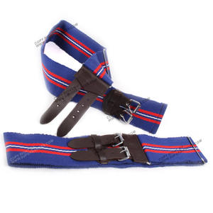 Cadet Stable Belts 6 to 7.5cm Width Customized Web Anti <b>Slip</b> Canvas Polyester Belt with <b>Waist</b> Adjuster Brass Buckle - Product Image 5