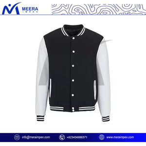 Chaqueta universitaria Retro de estilo universitario para hombre, chaqueta de invierno de mezcla de tela cálida con botones y ribete de punto acanalado de alta calidad para todas las estaciones - Product Image 2