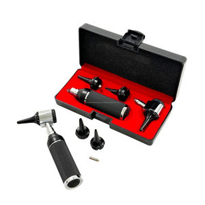 Kit de Otoscopio Manual LED ENT de 3.5V con Juego de Especulums y Bombilla, Estuche Rígido Negro, Herramienta de Examen Médico Profesional para Uso en Clínicas y UCI - Product Image 6