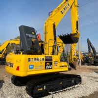 Excavatrice sur chenilles d'occasion Komatsu PC200-8, 20 tonnes, modèle 2023 du Japon, moteur Cummins, boîte de vitesses et pompe