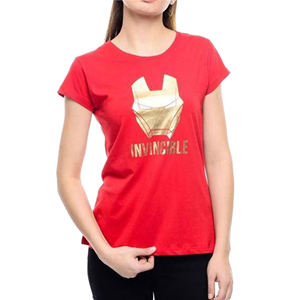 T-shirt imprimé pour femmes de Style chaud 100% coton Design personnalisé couleur noire vente en gros de haute qualité brodé écologique - Product Image 3