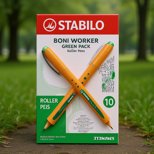 STABILO Stabilo Bionic Worker Green Pack de 10 stylos roller - Product Image 3