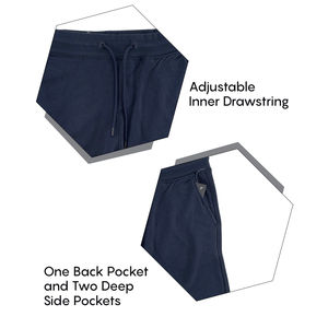 Pantalones cortos de algodón para hombre, mezclilla bordada en 3D, cierre de cordón de cintura media, 100% algodón, venta al por mayor, pantalones calientes de alta calidad - Product Image 4