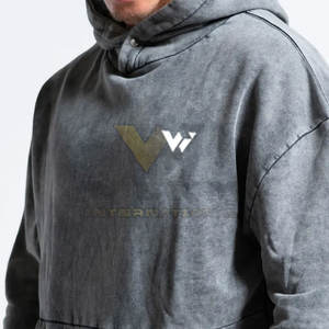 Nouveau Style grande taille hommes lavage à l'acide sweats à capuche tenue décontracté entièrement personnalisé lavage à l'acide sweats à capuche en vente - Product Image 5