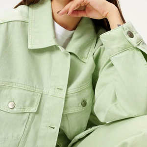 Chaqueta Vaquera de Mezclilla para Mujer, Estilo Vintage, Corte Ajustado, Botones en la Parte Delantera, Bolsillos Deshilachados, Tejido de Algodón Transpirable - Product Image 6